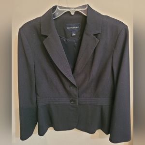 EUC Banana Republic Black Pinstriped Blazer Size 12